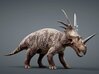 Styracosaurus 1/50 or 1/25 Scale Model - Colored 3d printed Rendered Image 