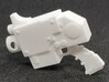 Action Figure Bolt Pistol 3d printed Printed in White Processed Versatile Plastic 