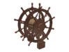 1/72 Ship's Wheel (Helm) for Frigates, Sloops, etc 3d printed Painting suggestion.