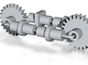 Bachmann HO US 4-8-4 Replacement Axles & Gear - V1 3d printed 