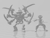 Skeleton Swordsman 42mm miniature fantasy game DnD 3d printed 