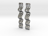 Lace Ribon Earrings 3d printed 