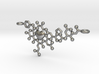 Oxytocin Molecule Love Heart Pendant 3D Printed 3d printed 