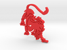 Lion for "Keychain Zodiac Lion" (two color) 3d printed 