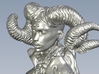 1/9 scale Devil's priestess with horns bust 3d printed 