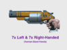 14x C:32 Bolt Revolver (L&R Human Hands) 3d printed 