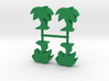 Palm Tree meeple v2, 4-set 3d printed 