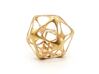 Icosahedron-dodecahedron Pendant - Yin 3d printed Icosahedron-dodecahedron Pendant - Brass