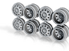 31D Greenlight Dually Driver Wheels 3d printed 