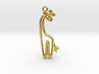 Tiny Giraffe Charm 3d printed 