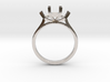 Princess cut 3 x stone engagement ring 3d printed 