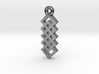Celtic Knot Square Vertical Weave Earrings 3d printed 