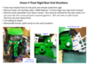 (1) GREEN 4 TRACK RC TRACTOR HITCH 3d printed 