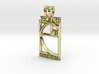 Golden Ratio Pendant-Je me sens doré-I feel golden 3d printed 3D Model