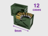 Standard : Light Ammo Cases 3d printed Small = 12 Cases
