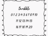 D8 Sharp Edge - Scribble Font 3d printed 