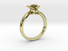 Flower Ring 22 (Contact to Add Stones) 3d printed 