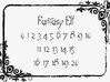 Polyset Horizontal + D4C - Fantasy Elf Font 3d printed 