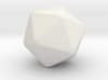 Icosahedron - Rounded 2mm 3d printed 