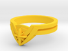 New WW Tiara Ring 3d printed Yellow Plastic