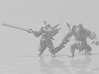 Armored Barbarian miniature model fantasy game DnD 3d printed 