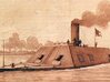 Nameplate CSS Arkansas 1862 3d printed Casemate ironclad CSS Arkansas.