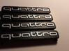 Set of 4 Audi Quattro Mudflap badges.  3d printed Nicely painted!