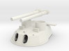 1/128 HMS twin 15-inch (381 mm) turret 2 3d printed 
