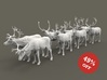 Reindeer Set 1:87 eight different pieces 3d printed 