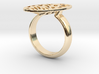Lace Oval Ring  (Silver or Gold plated) 3d printed 