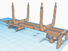 1/50th 20' log trailer, tandem axle front axle, gb 3d printed 