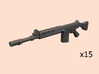 1/24 FN FAL rifles 3d printed 