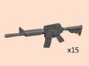 1/24 scale M4A1 assault rifles 3d printed 