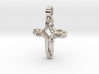 Cross Voronoi Necklace Pendant 3d printed 