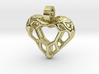 Heart Voronoi Necklace Pendant 3d printed 