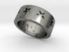 Star / "Never Give Up" Ring 3d printed 
