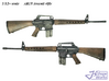 1/12+ AR15 Assault rifle 3d printed 