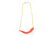 Arithmetic Necklace (Bar) 3d printed Custom Dyed Color (Coral)