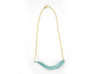 Arithmetic Necklace (Bar) 3d printed Custom Dyed Color (Teal)