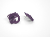 Arithmetic Earrings (Studs) 3d printed Custom Dyed Color (Midnight)