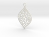 Floral Pendant / Earring 3d printed 