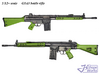1/9 G3A3 battle rifle 3d printed 