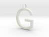 G Pendant- Makom Jewelry 3d printed 