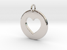Designed Heart Pendant- Makom Jewelry 3d printed 