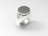 Argent Card Ring 3d printed Fine detail polish