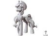 Applejack My Little Pony (Plastic, 8.4 cm tall) 3d printed 