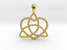 Trinity Knot with Heart Pendant 3d printed 