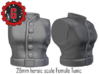 28mm Heroic Scale Female Tunic 3d printed 