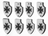 24X Veteran shields. Black Templar, Point 2 3d printed 