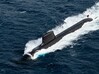Nameplate De Grasse 3d printed Barracuda-class nuclear-powered attack submarine.